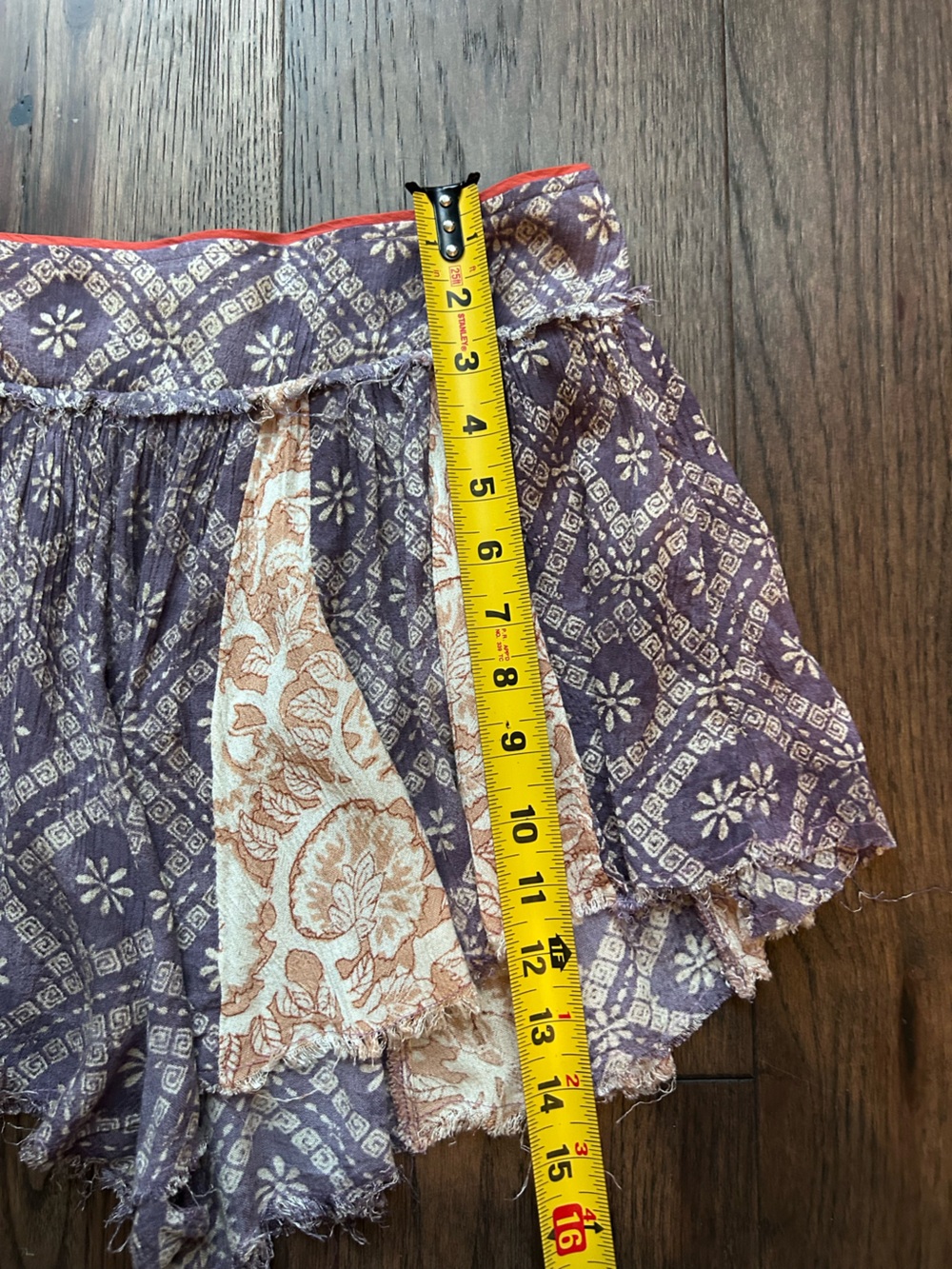 Free People Sayulita Shirred Shorts in Dusk Combo - Picture 6 of 7